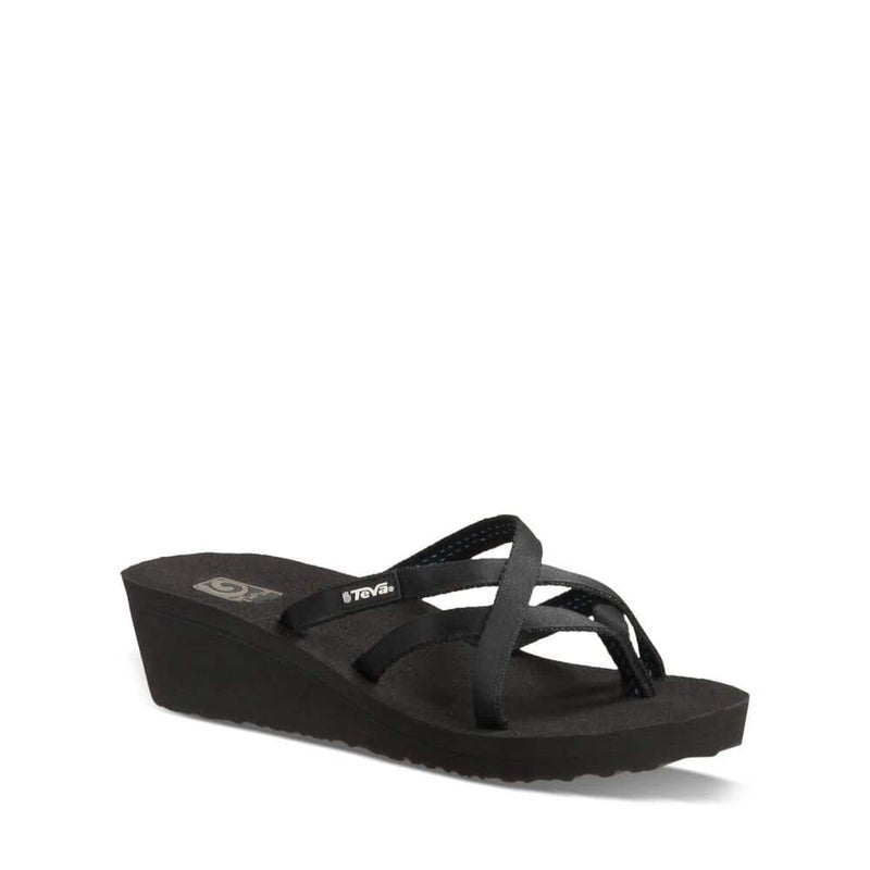 Teva Women's W Mush Mandalyn Wedge Ola 2 Flip-Flop, Black, 9 M US - Image 2
